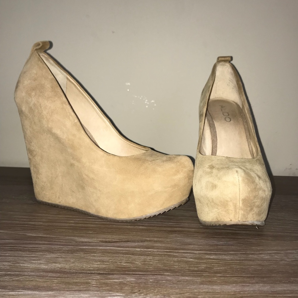 Suede Platform Wedges